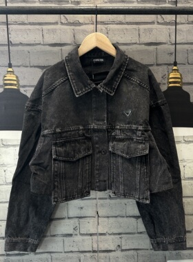 原单好货加厚牛仔宽松大码短款少女装女牛仔外套女C752