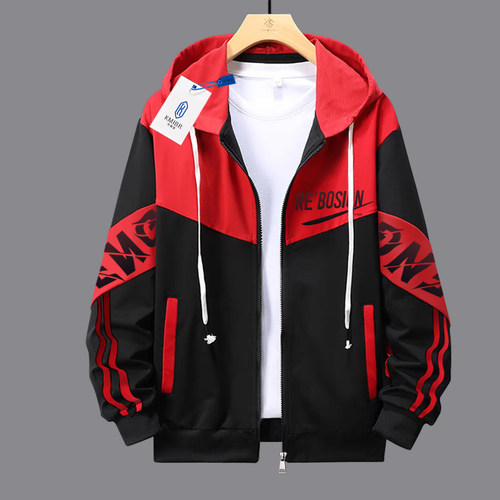 春秋款青少年开衫卫衣校服学生运动休闲连帽潮牌宽松百搭帅气外套