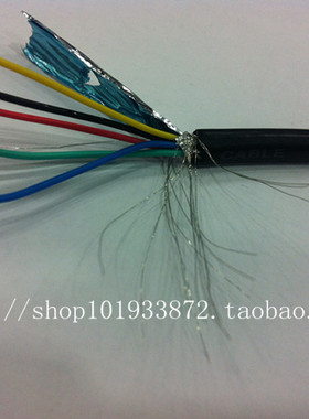 UL2464AWM 26AWG 7C 7芯双层屏蔽护套线控制电缆信号线200米/卷