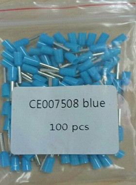 管型端子CE007508接线针型0.75平方蓝色UL RoHS 100只/包