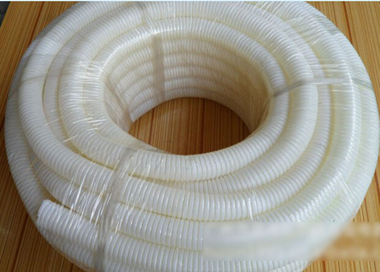 pp聚丙烯白色波纹管 电线管电线保护套 穿线软管.塑料浪管 ad28.