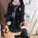 `原创JK服学院风正版 校供西装 外套女三件套收腰叠穿黑色西服jk裙