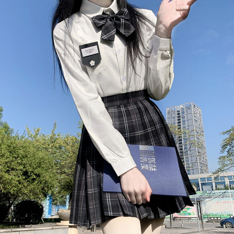 原创jk制服收腰衬衫夏季新款纯欲辣妹学院风女短袖白色衬衣套装,女装/女士精品,衬衫,淘宝优惠券,粉丝福利购,淘宝优惠卷