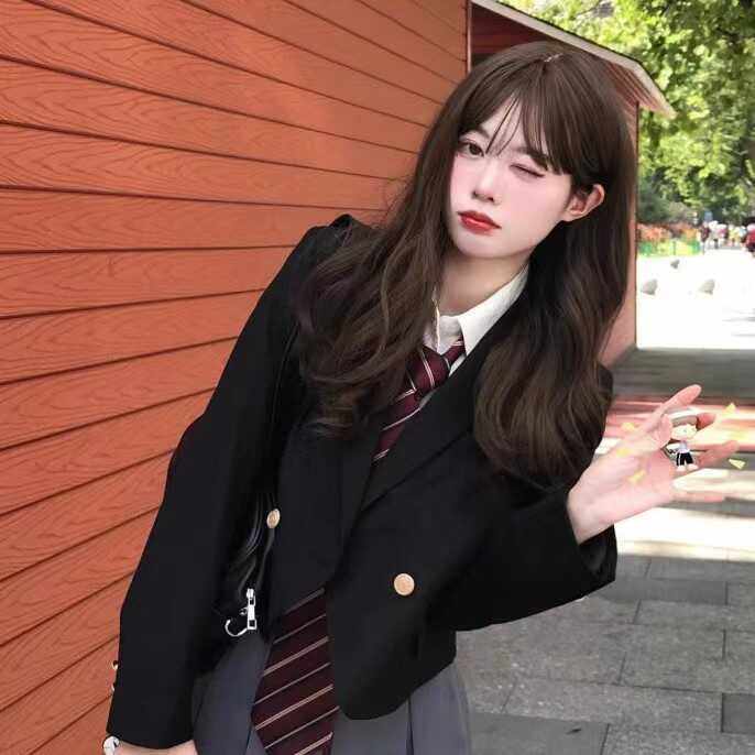 原创JK制服短款装外套女日系学院