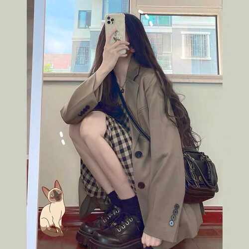 设计感休闲小西装外套女春秋