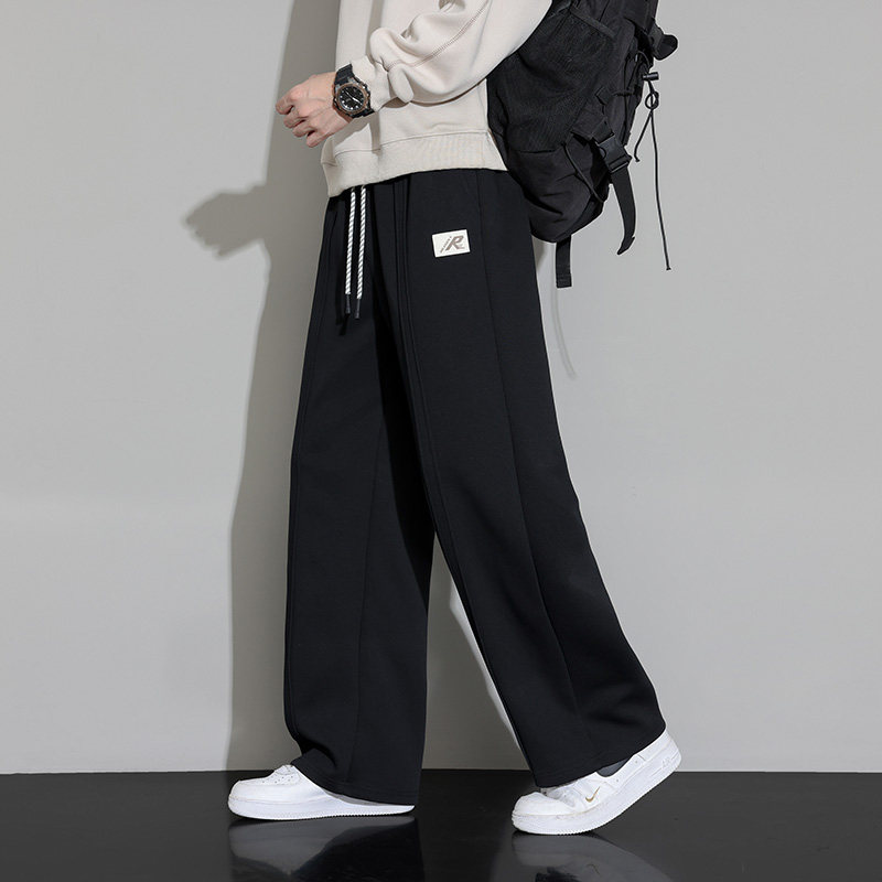 宸轩大码男休闲裤加肥加大胖子宽松直筒裤肥佬简约加绒秋冬运动裤