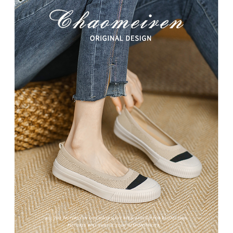 日系王妃鞋女飞织渔夫鞋平底单鞋