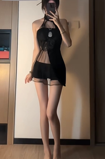 抖音霹雳狐同款 复古立领蝴蝶花纹半透视包臀丝绒旗袍主播表演制服