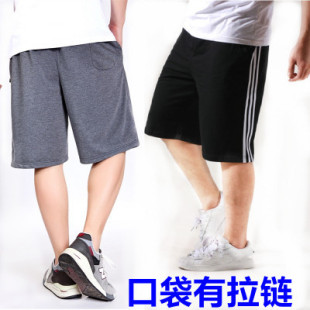 休闲短裤 肥佬运动裤 加肥加大码 男 胖子松紧棉质五分裤 薄款 夏季 男装