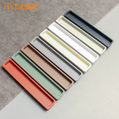 抽屉衣柜门嵌入式 拉手一体成型隐形暗藏开槽拉手高档PET肤感拉手