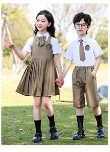 儿童演出服套装夏季英伦风幼儿园小学生诗朗诵比赛六一合唱表演服