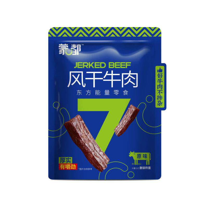 蒙都 手撕风干牛肉干500g 内蒙古 休闲零食 独立包装