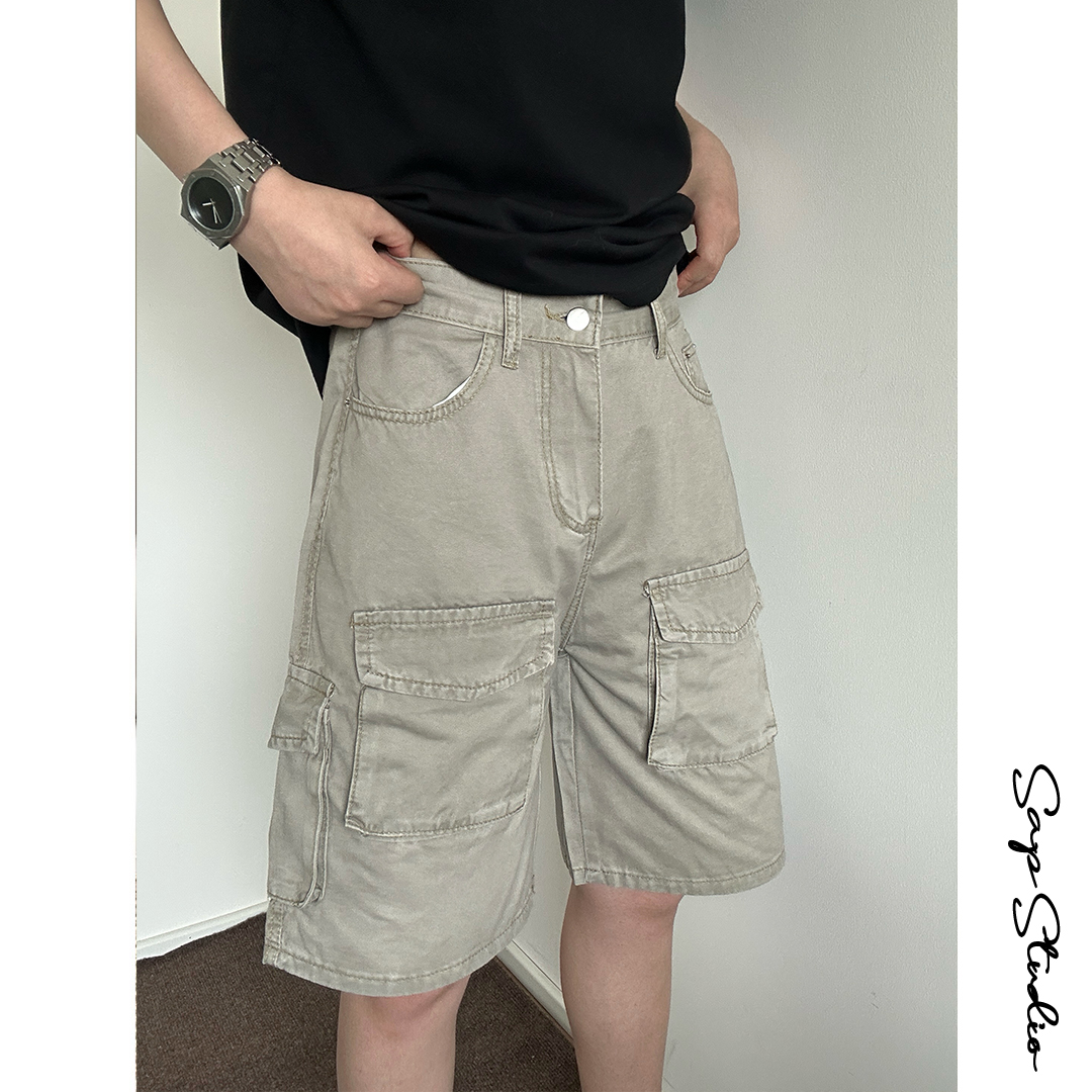 现货+水洗纯棉工装短裤5分裤DK215/特P50，男装牛仔裤，电商B350