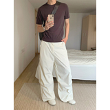 自家图+老钱风cleanfit百搭纯色伞兵裤休闲裤CK725/P55，男装休闲裤，电商B350