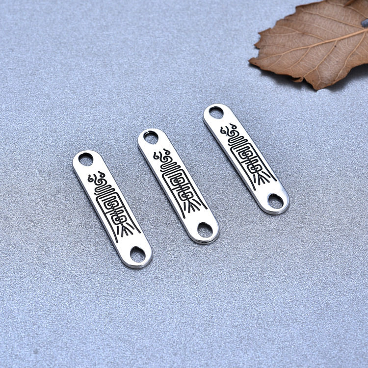 S925纯银泰银个性护身福绑绳配件 手工手链手绳配饰材料