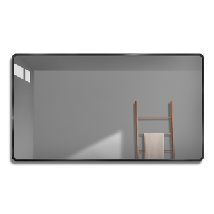 铝合金圆角浴室镜挂墙式卫生间镜子壁挂带框卫浴镜洗漱台洗手间镜