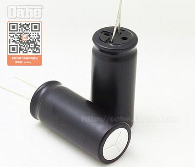 oahe法拉电容 2.7V 40F圆柱型 直插式带焊脚电容全新 2R7406