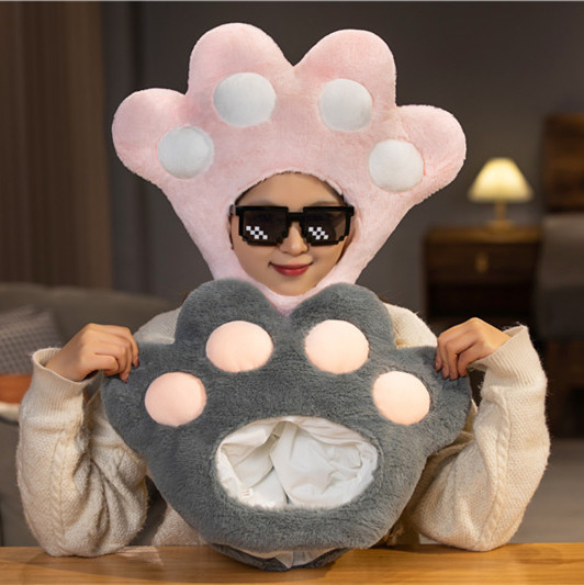 熊掌猫爪帽子拍照道具