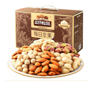 三只松鼠纯每日坚果750g/30包儿童孕妇正品官网小包装