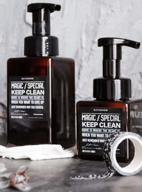 慕斯起泡瓶分装瓶洗洁精洗手液按压瓶沐浴露瓶打泡器分装瓶