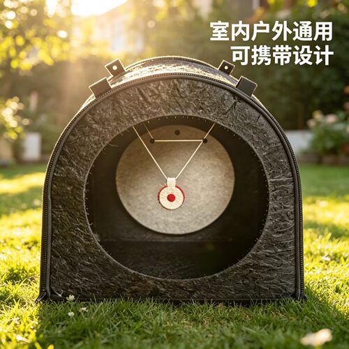 靶子靶箱黑色可收纳钢珠泥丸弹弓回收折叠加厚打靶箱子消音弹珠