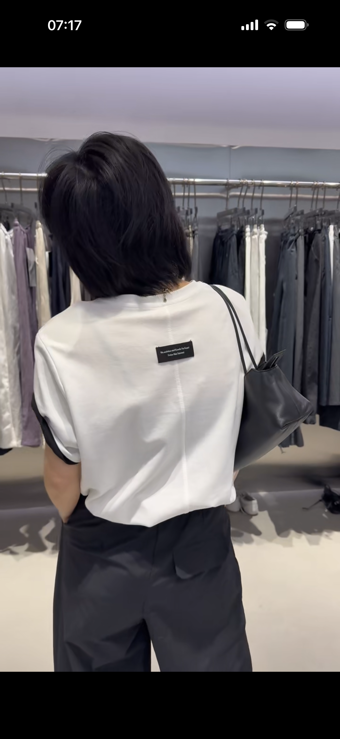 2026夏季新款 洋气垫肩款后背贴标 韩版宽松显瘦百搭休闲短袖女T