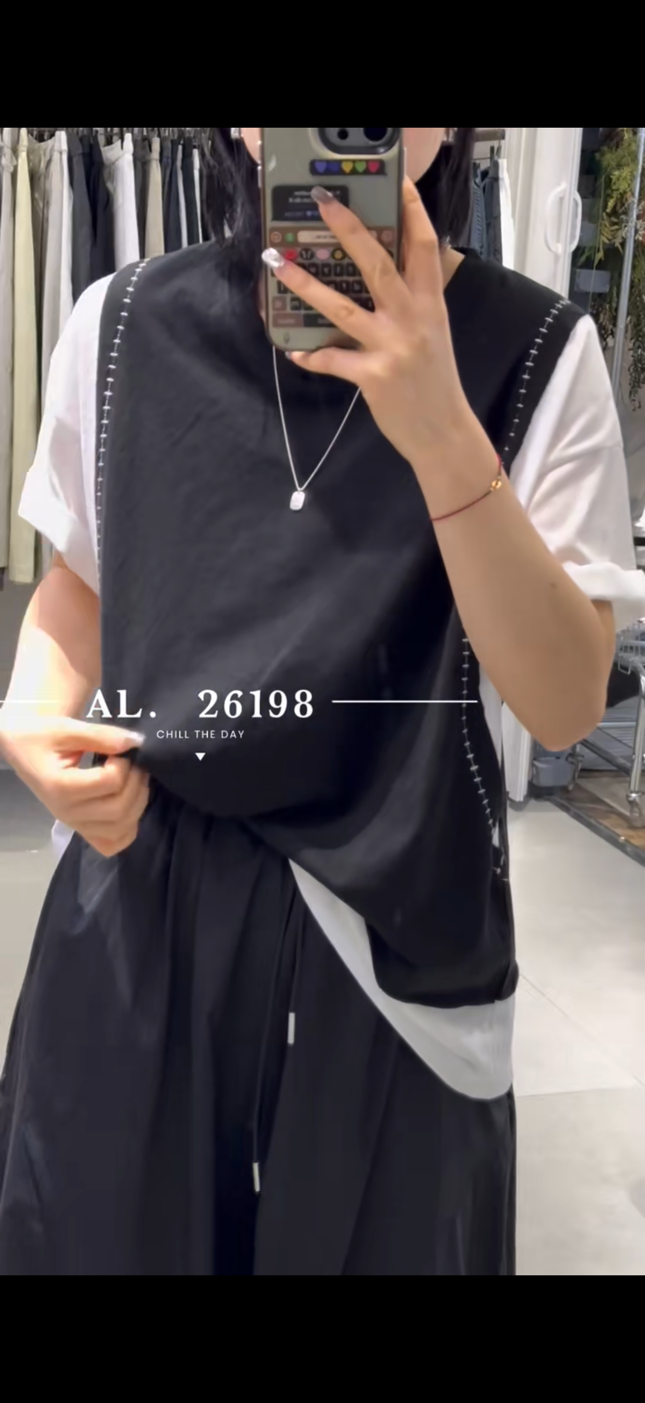 2026夏季新款韩版宽松显瘦百搭休闲短款假两件套设计款女
