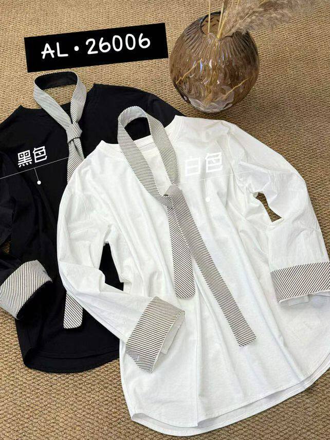 2026春季新款韩版宽松显瘦百搭休闲衬衫女设计感小众长袖上衣潮