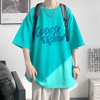 Тонкая шелковая японская футболка, большой размер, подходит для подростков, свободный крой