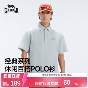 男士 2025新款 龙狮戴尔polo衫 春夏季 上衣男生短袖 宽松翻领T恤男装