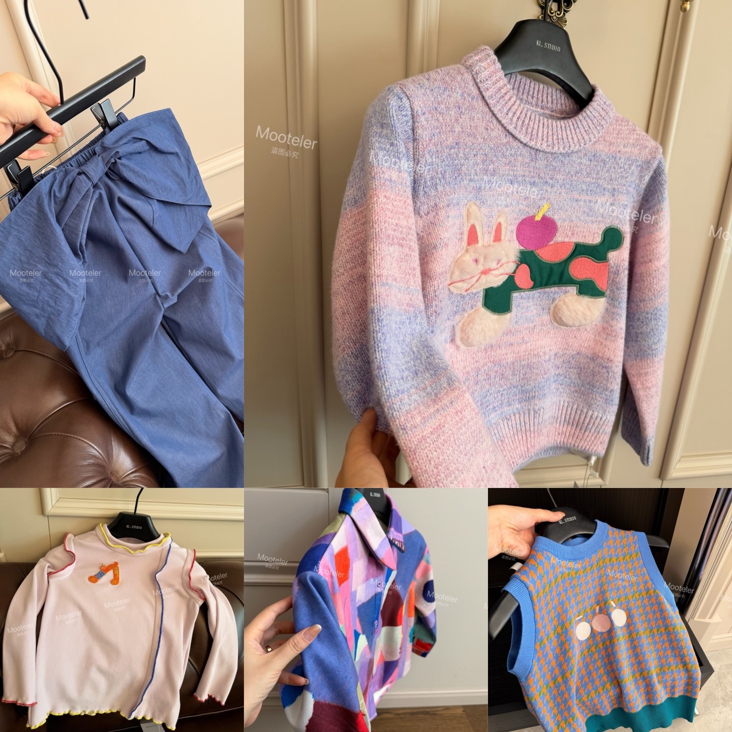 儿童女童紫色炫彩系列秋冬女宝百搭加绒蝴蝶兔子裤子兔子毛衣打底,童装/婴儿装/亲子装,套装,淘宝优惠券,粉丝福利购,淘宝优惠卷