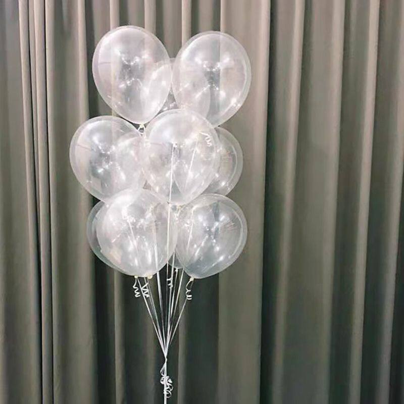透明气球加厚10乳胶派对波波球结婚装饰布置婚庆生日派对拍照道具图片