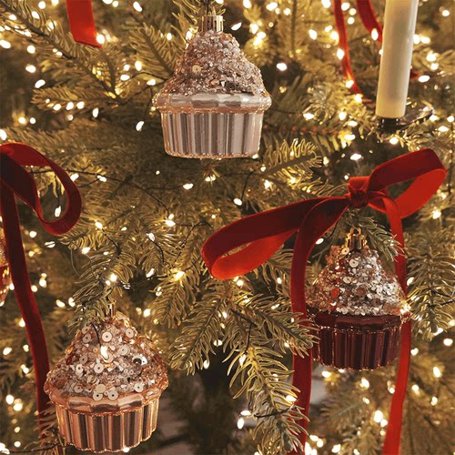 圣诞树金咖色爱心装扮手工diy