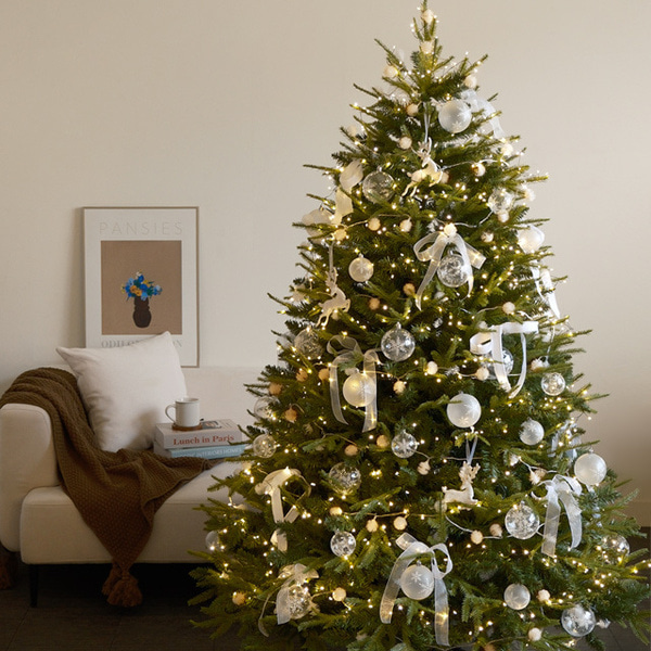 柔蓝若婷白色装饰圣诞树