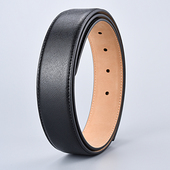 品牌替换经典 不带头皮带真皮十字纹3.4纯带身2.9牛皮无扣腰带964