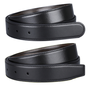 光面双面菲拉万宝无头2.9不带扣皮带男真皮3.0纯腰带身3.4牛皮947