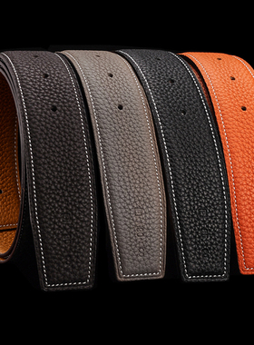 无扣双面用真皮不带头皮带男式3.8头层牛皮3.4纯带身裤腰带条903