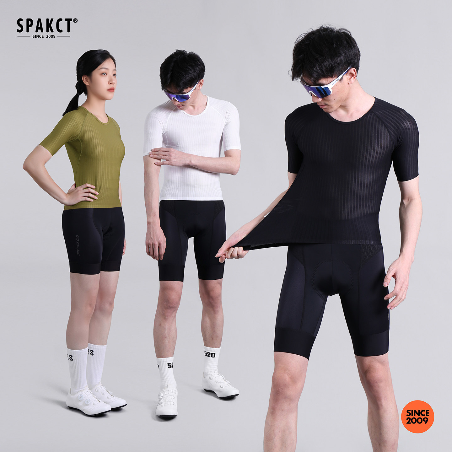 思帕客排汗衫骑行服男女款打底衫透气公路车春夏季自行车抗菌短袖