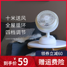 出口日本空气循环扇家用涡轮风扇对流风扇台式可摇头换气电风扇