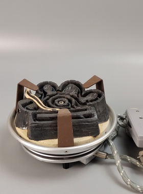 日本野野田炭形电热器（野々田商店 野野田电陶炉电炭炉）。