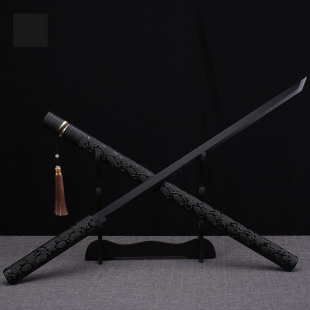竹制唐横刀武士刃竹刀居合道木刀带鞘拔刀剑道男孩玩具木剑未开刃