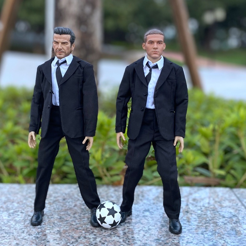 足球手办公仔人偶摆件利物浦杰拉德小贝C罗贝尔梅西球星欧洲杯