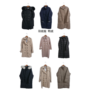 古着vintage羽绒服冬季加厚保暖连帽外套宽松长短款面包服YR1