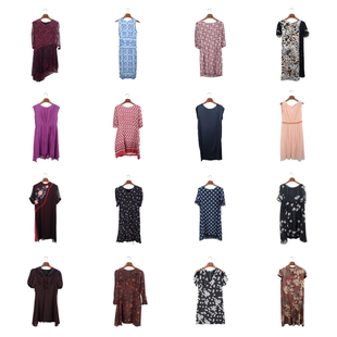 vintage古着女装 真丝桑蚕丝连衣裙名媛风碎花印花裙子真丝EE 夏季