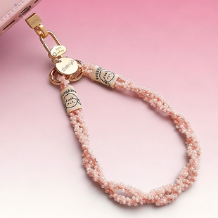 手机挂绳女手腕超好看小众精致高级感吊坠挂件饰品五金结实耐用短款 户外旅游出行防丢摔电话套壳链子通用新款