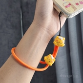 手机壳吊绳户外出行旅游拍照登山防丢绳防摔手机绳新 手提手腕绳侧挂式 十二生肖手机挂绳男女短款 ins简约时尚