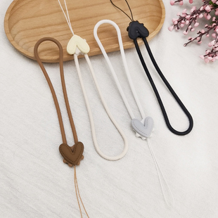 手机挂绳硅胶挂件短款 挂饰手机壳防丢吊绳 手腕带子亲肤手感爱心饰品ins风网红同款