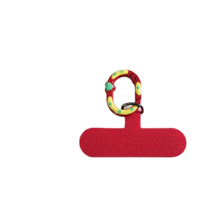 双面爱心波点椭圆圈扣卡条夹片链接片ins手机壳挂绳手环手链串圆扣挂钩垫片拨片挂片不影响充电不顶壳新款