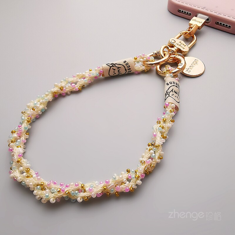 原创新款手机挂绳ins女手腕超好看小众精致高级感吊坠挂件饰品结实耐用短款户外旅游出行防丢摔电话套壳链子