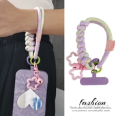 手机挂绳手腕短款 ins两股编织结实耐用户外出行逛街旅游拍照登山手绳男女防丢防盗手机壳小吊绳通用